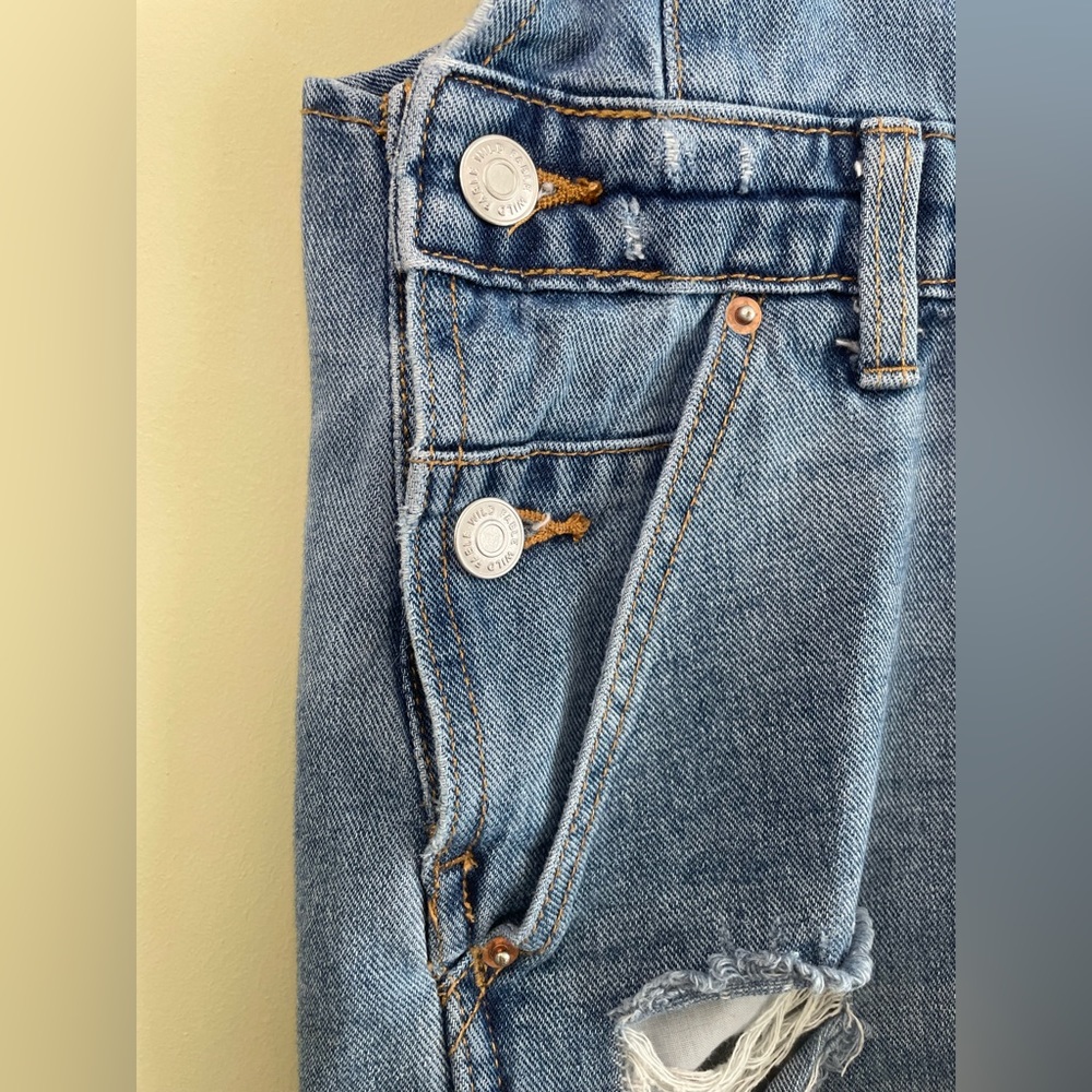 WILD FABLE Overall Shorts - Cute Distressed - Relaxed fit/ Y2K Retro - Picture 3 of 9